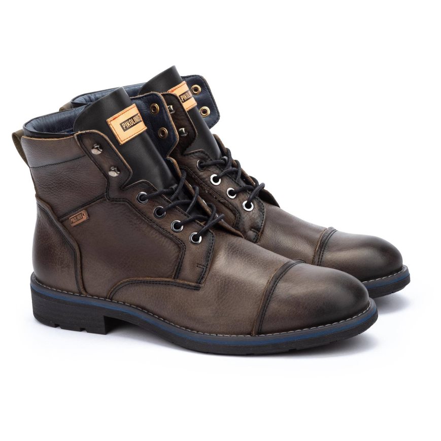 Men's Pikolinos YORK Ankle Boots Brown | NZ F2A53Q8